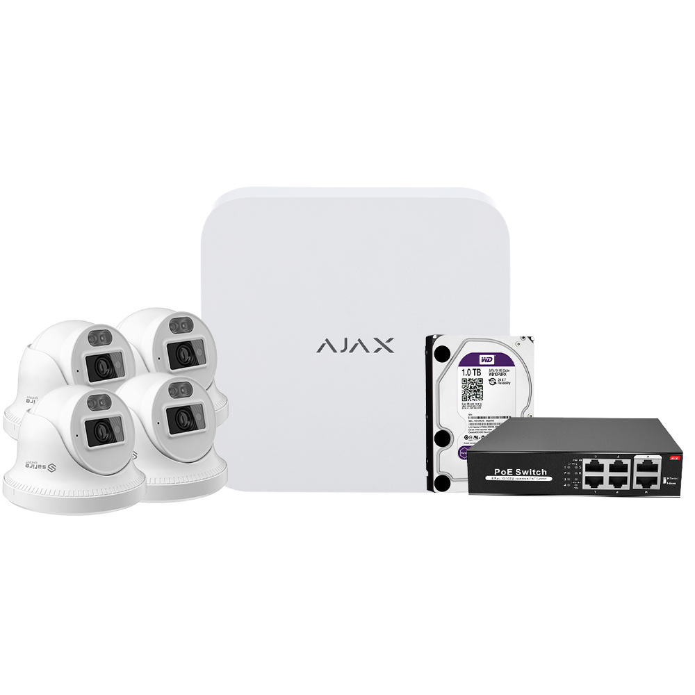 Kit de videovigilância Ajax