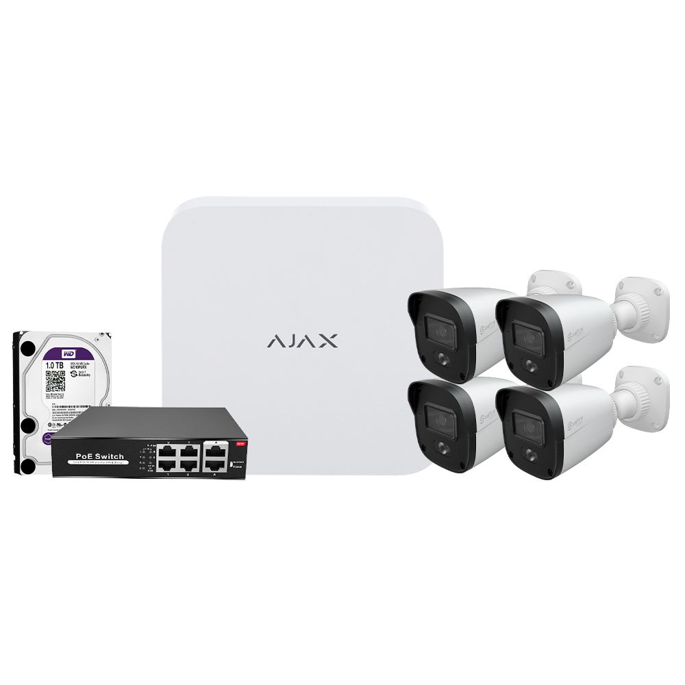 Kit de videovigilância Ajax