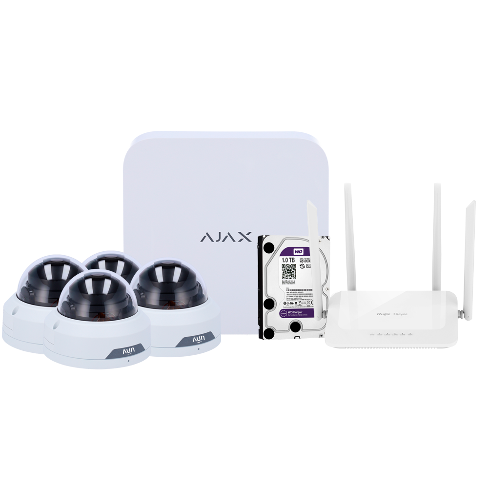 Kit de videovigilância Ajax