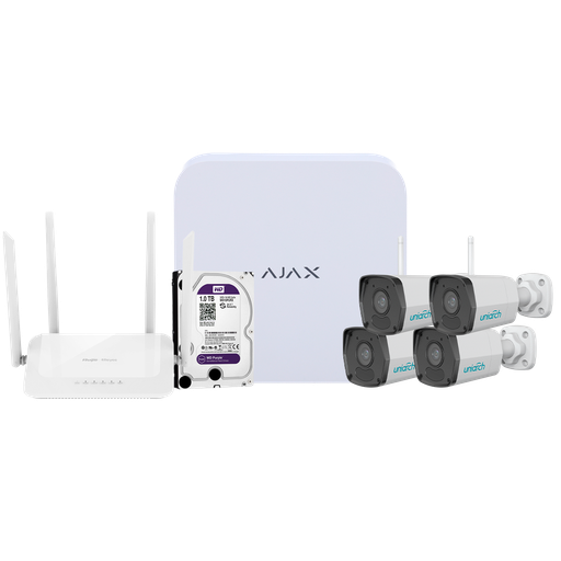 [AJ-NVRKIT108B-2W] Kit de videovigilância Ajax